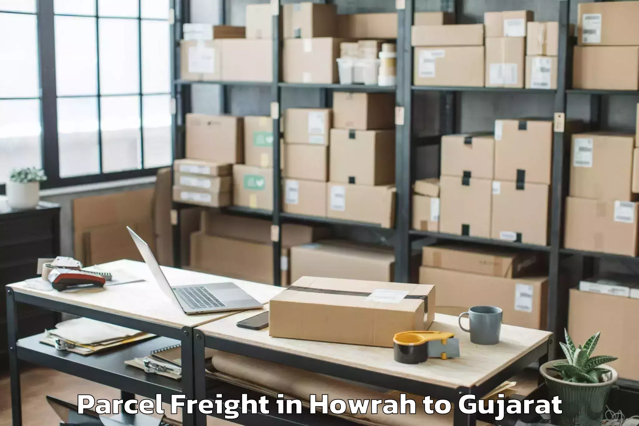 Comprehensive Howrah to Chhota Udaipur Parcel Freight